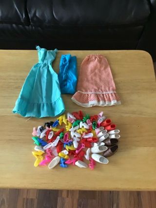 Vintage Barbie Doll Shoes And Clothes
