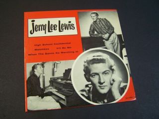 Jerry Lee Lewis Rare Ep Jacket Only Epa - 110 From 1958 Near Cond.