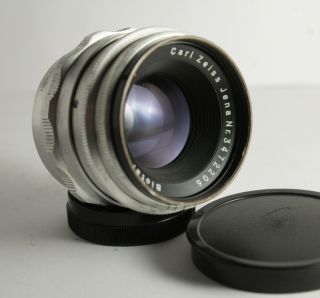 rare Carl Zeiss Jena Biotar 58mm f2 Red T 12 Blade Exakta Mount Lens 3