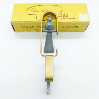Vintage Fern Carter Bird Braid With Table Clamp Rug Braiding Rare Box