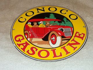 VINTAGE RARE 1926 CONOCO GASOLINE W/ AUTOMOBILE 10 