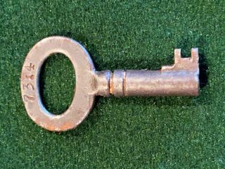 Vintage Antique Eagle Lock Co.  73Y4 Steamer Trunk,  Chest Key 2
