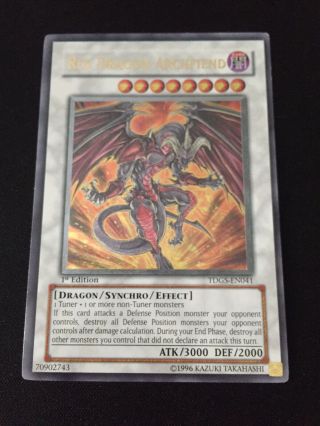 Lightly Played Red Dragon Archfiend Tdgs - En041 1st Edition Ultimate Rare Yugioh
