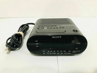 Sony Dream Machine Icf - C218 Am/fm Alarm Clock Radio Black Tested/working