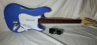 Rock Band 3 Playstation Stratocaster Guitar Blue 97561 Rb3 Guitar Hero Rare