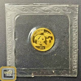 2008 20 Yuan Chinese Panda 1/20 Oz.  999 China Gold Coin Key Date Rare Nr