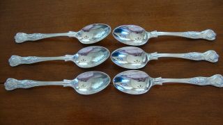 Birks Vintage Silver Plate Demi Tasse Small Spoons Set Of 6 King 