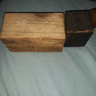 Steel Letter And Number Antique Tool Punch Boker Wood Box Vtg