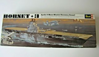 Rare 1st Issue 1969 Revell Model Hornet,  3 Apollo 11 Moon Recovery Vessel 20 "