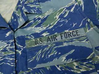 Rare US Air Force Experimental Uniform Blue Tiger Stripe Camo 20L USAF ABU 2