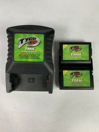 Tyco R/c Tmh Flexpak Nimh Battery & Charger W/ Tyco R/c Tmh Vehicles Rare