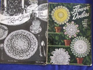 Vtg 1949 Thread Crochet Doiles&table Cloths Pattern Books Hard To Find Pattern