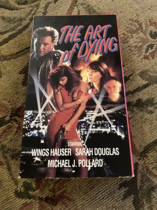 The Art Of Dying Vhs - Rare Action Cult Wings Hauser Horror Gore Mntex Ent