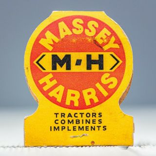 Antique Massey - Harris Tractors Jewelite Matchbook Universal Match Corp.