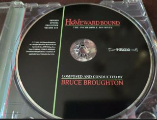 HOMEWARD BOUND : The Incredible Journey / Bruce Broughton / Rare INTRADA CD OOP 3