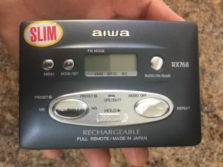 Vintage Aiwa Hs - Rx768 Stereo Radio Cassette Player (rare)