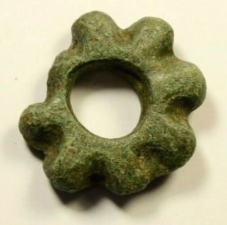 Ancient Celtic Proto Money Bronze Ring " Coin " Circa 400 Bc Very Rare