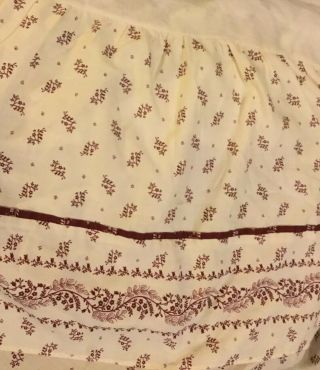 Better Homes And Gardens Full Antique White And Floral Bedskirt W/14” Drop