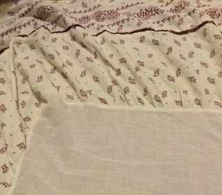 BETTER HOMES AND GARDENS Full Antique White And Floral Bedskirt w/14” Drop 3