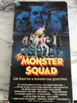 The Monster Squad Vhs - Cult,  Horror,  Rare,  Htf (1987)