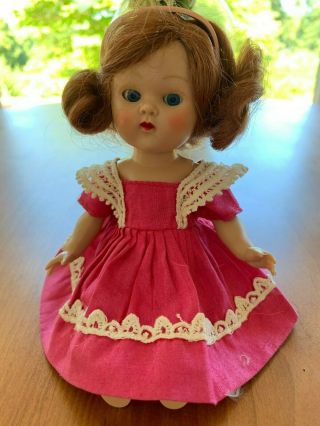 Ginny 53,  1954 Candy Dandy dress,  PLW doll,  shoes,  headband,  accessories 3