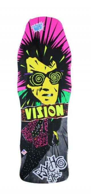 Rare Vintage 80s Vision Psycho Stick Nos Reissue Skateboard Mark Gonzales Lmtd