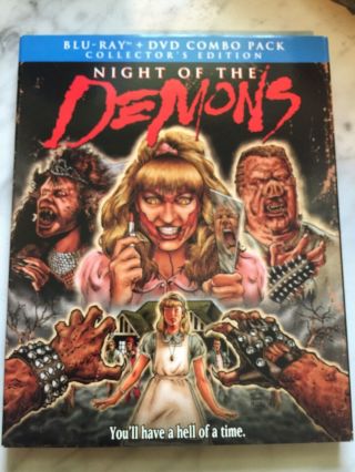 Night Of The Demons - Blu - Ray/dvd Combo - Scream Factory W/slipcover Htf Rare Oop