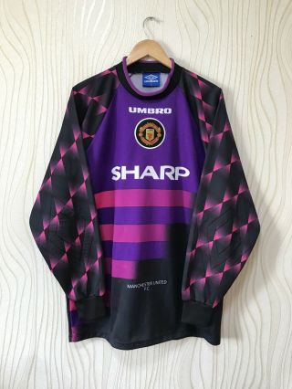 Manchester United 1996 1997 Goalkeeper Football Shirt Soccer Jersey Umbro Rare