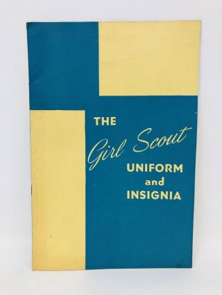 Vintage 1950’s The Girl Scout Uniform and Insignia Guide Book Rare 2