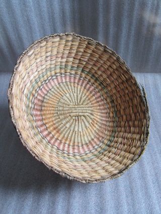 Authentic Very Rare Vintage 1940s Native American Indian Hopi Peach Large Basket