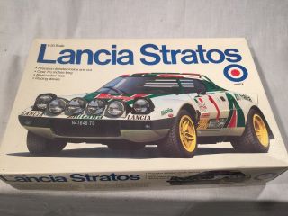 Lancia Stratos Plastic Model Car Kit Nos Bags 1/20 Scale Entex Very Rare