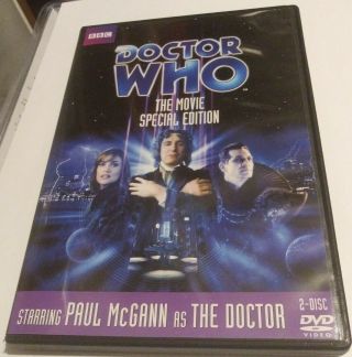 Bbc Doctor Who: The Movie Dvd 2011 2 - Disc Set Special Edition Region 1 Rare Oop