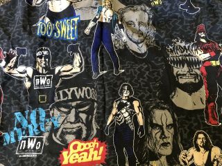 Vintage 1998 NWO WCW Fitted Sheet Hollywood Hogan VERY RARE 2