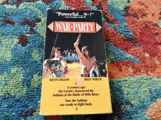 War Party Vhs 1988 Kevin Dillon Billy Wirth Hemdale Rare Good