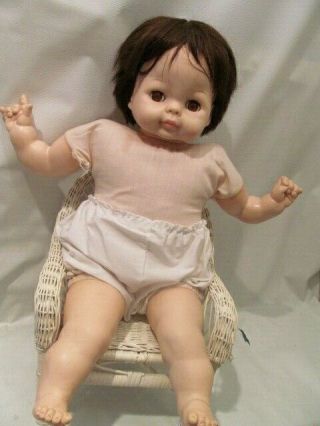 24 " Brunette 1965 Vintage Vogue Baby Dear One Doll With