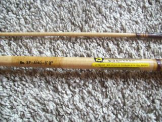 Vintage Shakespeare Wonderod Sp - A140 Ecj 2 Piece 6 Ft Fishing Rod Made In Usa