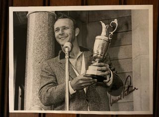 Arnold Palmer Pga Golf Signed 1962 British Open Press Photo Jsa Rare