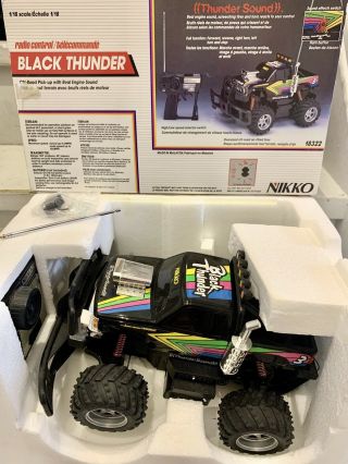 Nikko Black Thunder Rc Electric 1989 Rare