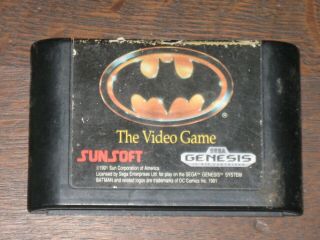 Batman The Video Game 1990 Sega Genesis Game Rare