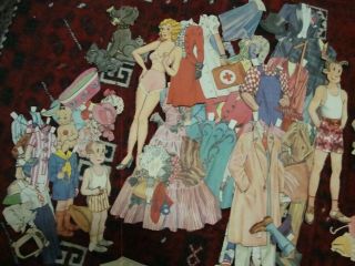 Vintage Paper dolls,  18 doll Gone With Wind,  Teen Town,  Blondie,  more 2