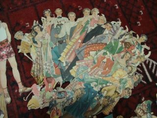 Vintage Paper dolls,  18 doll Gone With Wind,  Teen Town,  Blondie,  more 3