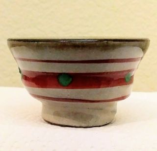Japanese Ceramic Pottery Sake Cup Guinomi Sakazuki Painted & Glazed Signed