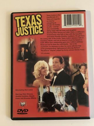 TEXAS JUSTICE (DVD) HEATHER LOCKLEAR RARE OOP Slim Case 3