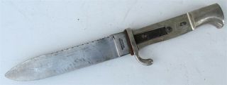 German Solingen Marked Wwii Era Vintage Youth Dagger Knife W/ Sawback Blade Rare
