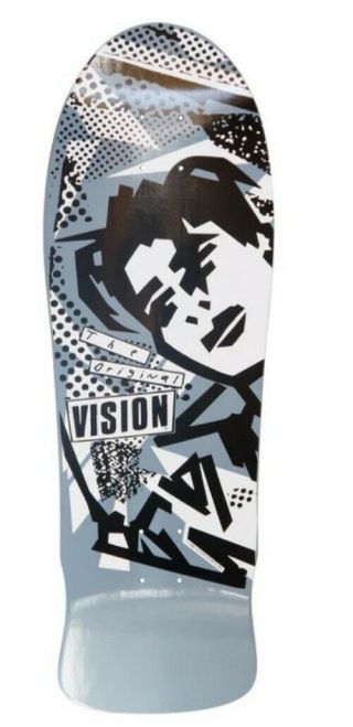 Rare Vintage 1986 Vision Nos Reissue Skateboard Mark Gonzales Lmtd Gray Full