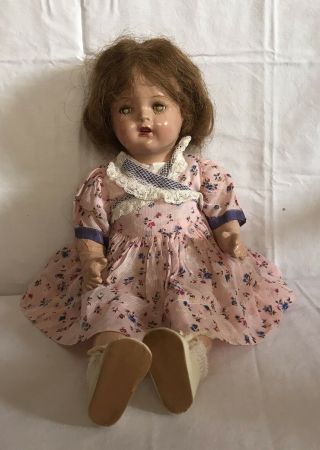 Vintage Unmarked Composition Baby Doll 1940’s Era
