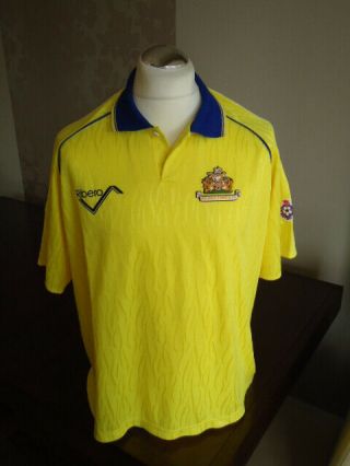 Halifax Town 1990 Ribero Yellow Away Shirt Xl Adult Nrmint Rare Vintage