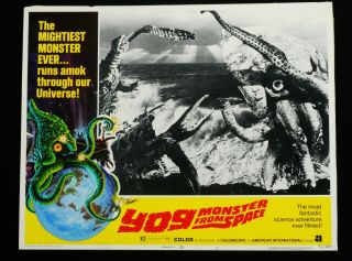 Yog,  Monster From Space 1970 Ishiro Honda Rare Lobby Card 1 Sci - Fi Horror