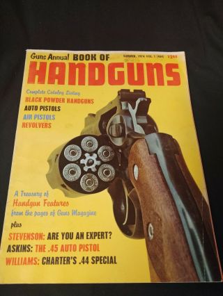 Gun Annual Book Of Handguns 1974 Dan Wesson Mark Lll High Standard S&w 39 Rare