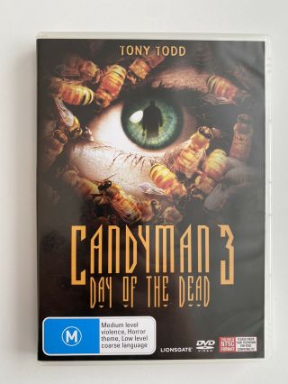 Candyman 3 - Day Of The Dead (dvd) Region 4 Tony Todd Horror Rare Oop Vgc